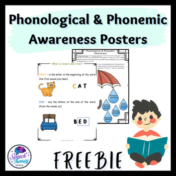 Preview of Phonological and Phonemic Awareness Posters FREEBIE