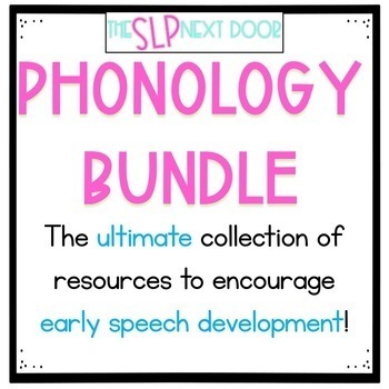 Preview of Speech Therapy Phonology Bundle