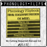 Leveled Phonology Flipbook: Final Consonant Deletion of CVC Words