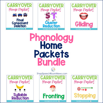 Preview of Phonology Home Packets Bundle