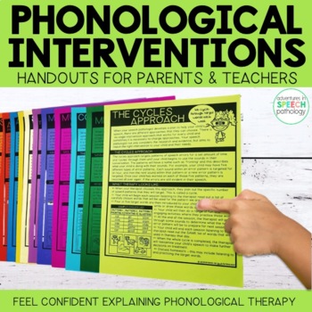 Preview of Phonology Interventions: Handouts for Parents and Teachers