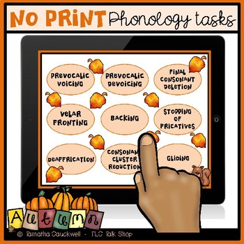 Preview of Phonology Tasks No Print: Autumn 