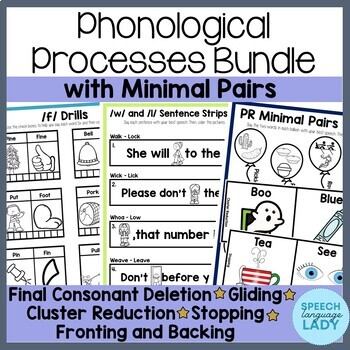 Preview of Phonology for Speech Therapy | Minimal Pairs BUNDLE