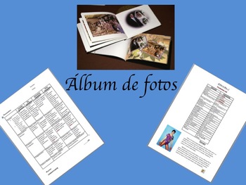 Preview of Photo Album Family/ Familia Vocabulary Project
