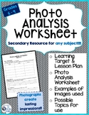 Photo Analysis Worksheet