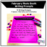 February Photo Booth Writing Prompts - Opinion, Narrative,