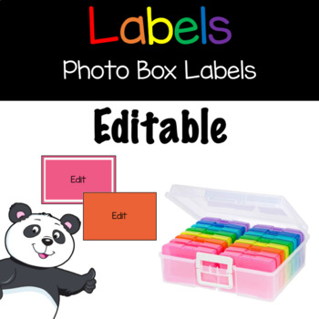 Labels for photo boxes