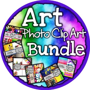 Preview of Art Digital Paper and Styled Images Bundle - 72 Images!