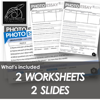Preview of Photo Essay - Photo Examination and Analysis Worksheet - Great 1 Day Assignment
