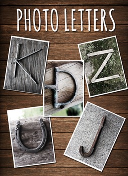 Preview of Rustic Farmhouse Photo Letters