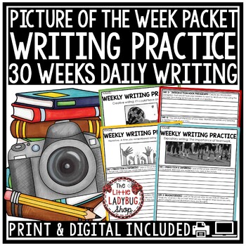 Preview of Photo Picture of the Day Quick Writing Prompts 4th Grade Writing ELA Test Prep