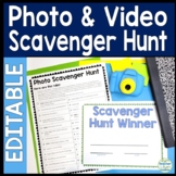 EDITABLE Photo Scavenger Hunt, Photo and Video Scavenger H
