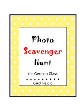 Preview of Photo Scavenger Hunt For German Class