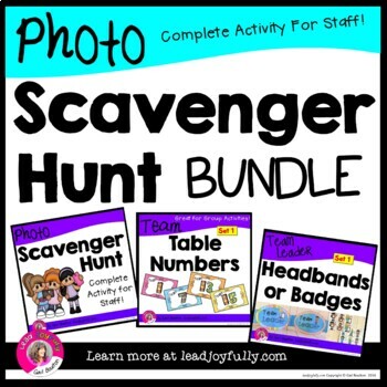 Preview of Photo Scavenger Hunt for Staff BUNDLE