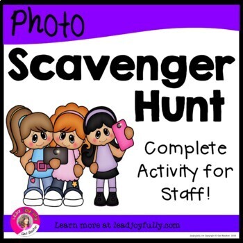 Preview of Photo Scavenger Hunt for Staff: (Complete Staff Activity for Principals/Leaders)