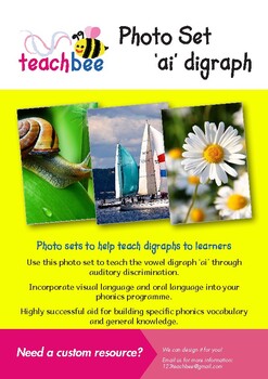 Photo Set 'ai' Digraph by TeachBee | TPT