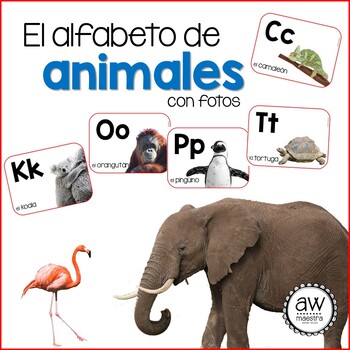 Medium or Large poster. Animal crossing spain alphabet poster with animals  from A to Z Digital Prints Art & Collectibles 