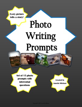 Photo Writing Prompts Pack by Janette Collier | TPT