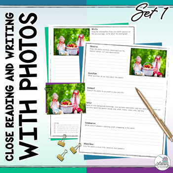 Preview of PHOTO WRITING PROMPTS: Close Reading and Writing with Photos (Set 1 - Autumn)