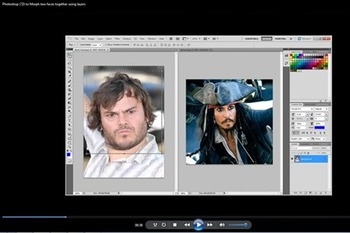 Preview of PhotoShop CS5 Textures Animal Morphing People Face Change Video Directions