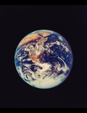 Digitally Remastered Photograph of the Earth from the Apol