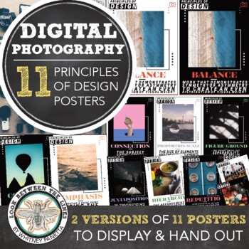Preview of Digital Photography Printable Posters: Principles of Design, Classroom Decor