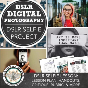 Preview of Middle, High School Art Digital Photography Selfies Project Photo Self Portraits