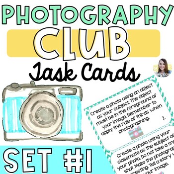 Preview of Photography Task Cards