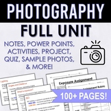 Photography Unit - High School Yearbook/Journalism - Editable
