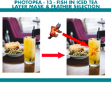 Photopea - 13 - Fish in Iced Tea - Layer Mask and Feather 