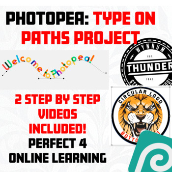 Preview of Photopea: Typing on Path Project (Culminates in a Circle Logo for T-shirt)