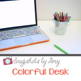 Photos: Colorful Desk {Styled Photo}