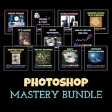 Photoshop Lessons Mastery Bundle: Tutorials included, Grap