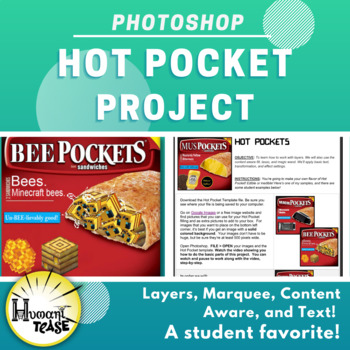Preview of Photoshop - Fake Hot Pockets with Written and Video Tutorials