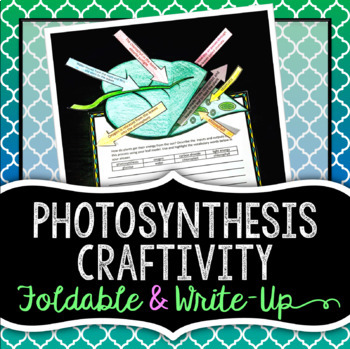 Preview of Photosynthesis Foldable Craftivity & Writing Prompt