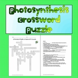 Photosynthesis Crossword Puzzle Worksheets Teaching Resources Tpt