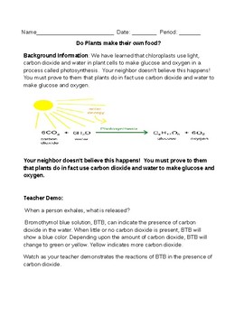 Preview of Photosynthesis Design your Own Experiment (STEM) NGSS MS-LS1-6