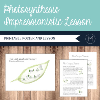 Preview of Photosynthesis Impressionistic Lesson