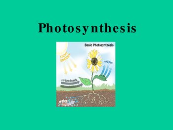 Preview of Photosynthesis Lab/Power Point 5th Grade Life Sci. 2a,e,f,g