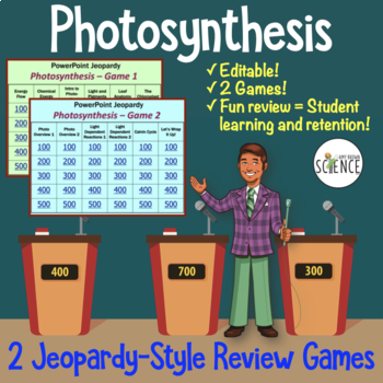 Preview of Photosynthesis Jeopardy Review Games