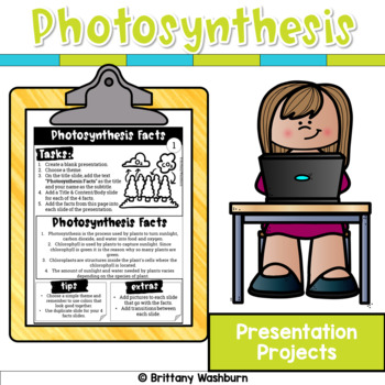 Preview of Photosynthesis Presentation Projects