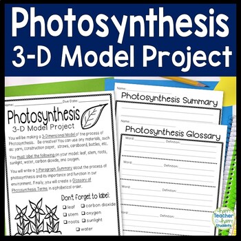 Photosynthesis Model Worksheets Teaching Resources Tpt