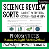 Photosynthesis Review Sort | Printable, Digital & Easel