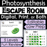 Photosynthesis Activity: Digital Escape Room Breakout Review Game