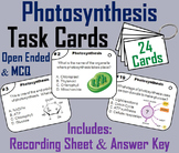 Photosynthesis Task Cards Activity