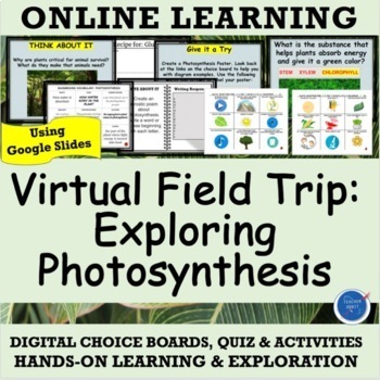 Preview of Photosynthesis Virtual Field Trip| How Plants Make Food Science Digital Resource