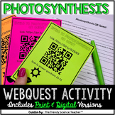 Photosynthesis WebQuest