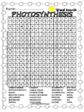Photosynthesis Word Search Activity