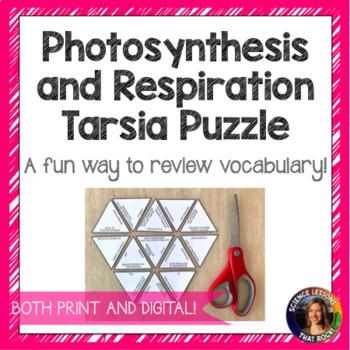 Preview of Photosynthesis and Cellular Repiration Tarsia Puzzle
