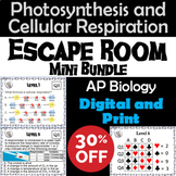 Photosynthesis & Cellular Respiration Escape Room (AP Biol